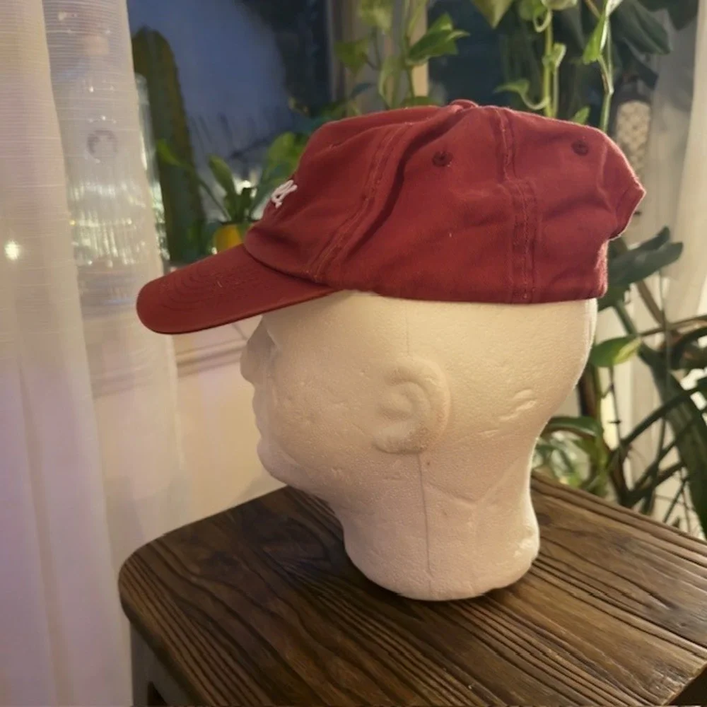 Penfold Maroon Red Baseball Cap Golf Hat Adjustable‎ Strapback Mens